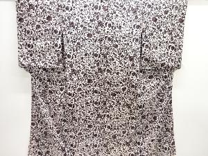 大正ロマン　紋錦紗花更紗模様着物